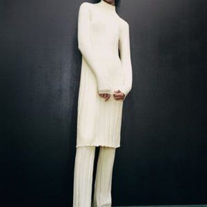 ZARA WOMEN DRESS CREAM M NWT